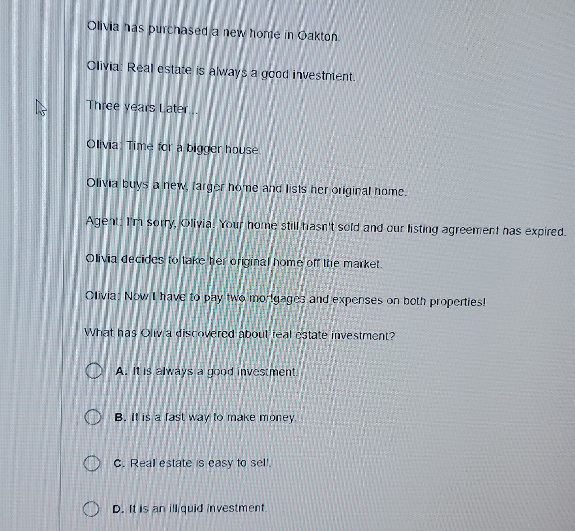 SOLVED IN 2020 OLIVIA PURCHASED HER PRINCIPAL RESIDENCE visual data 6