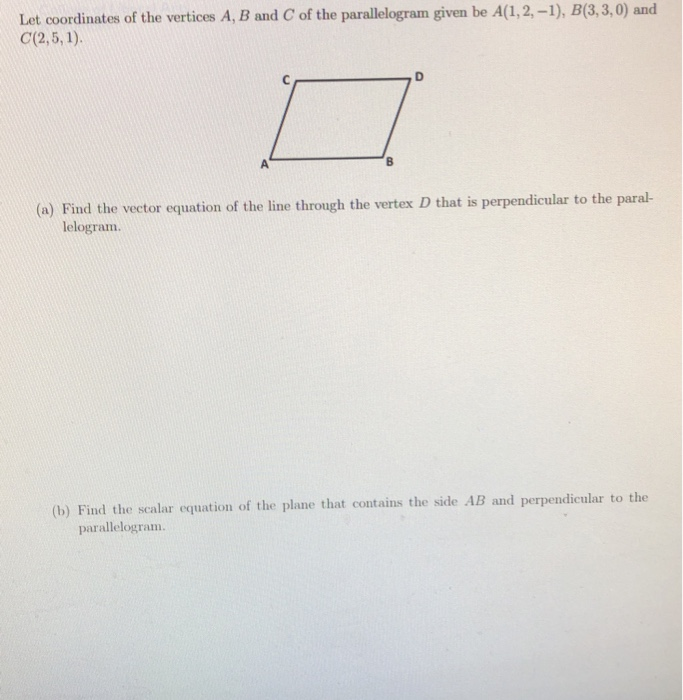 Solved Let Coordinates Of The Vertices A, B And C Of The | Chegg.com