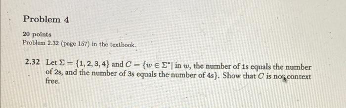 Solved Problem 4 20 points Problem 2.32 (page 157) in the | Chegg.com