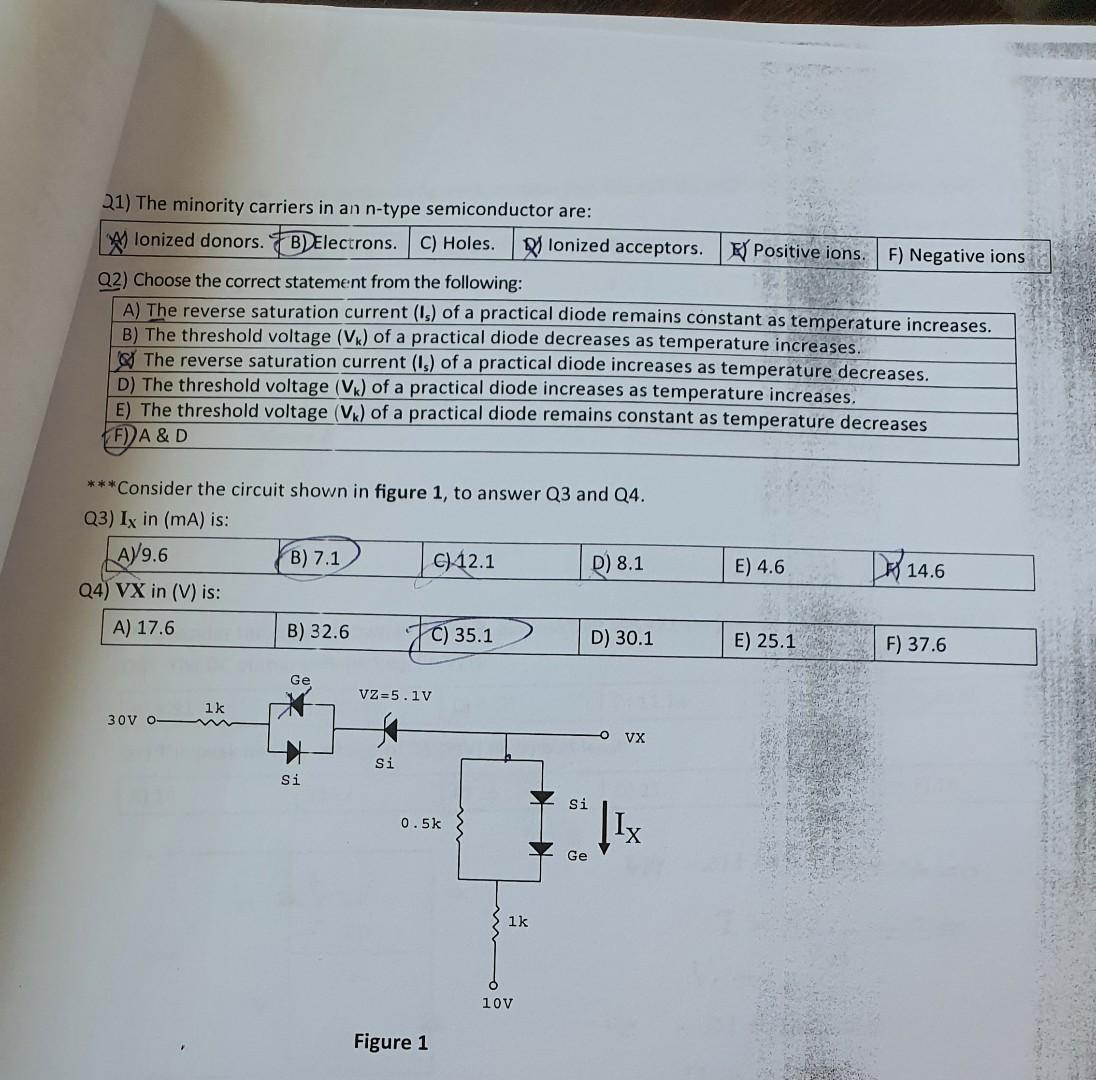 Solved * Consider the circuit shown in figure 1 , to answer | Chegg.com