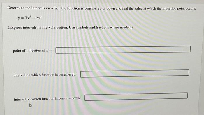Solved Determine the intervals on which the function is | Chegg.com