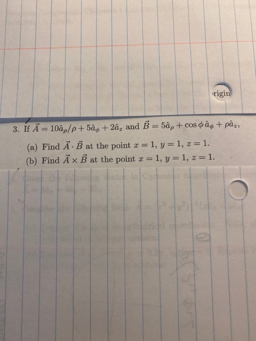 Solved Rigin 3 If A 10ap P 5ao 2ay And B 5ập Co Chegg Com