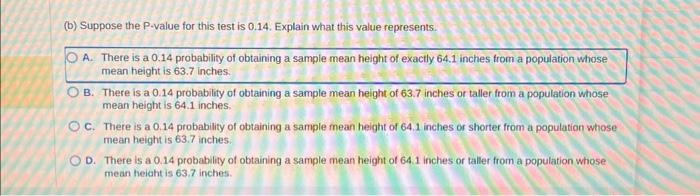 Solved Several Years Ago, The Mean Height Of Women 20 Years | Chegg.com