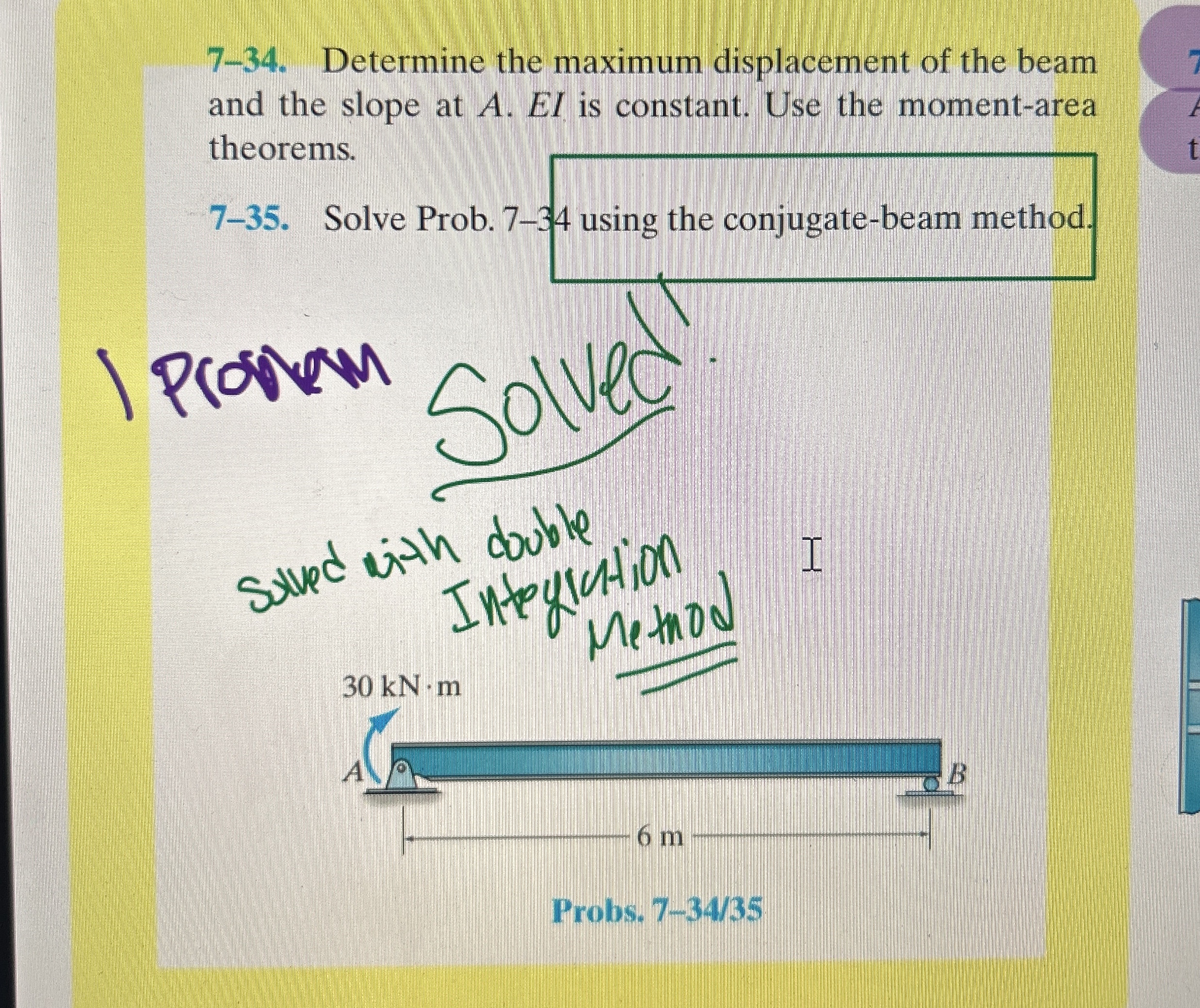 Solved Determine the maximum displacement of the beam and | Chegg.com