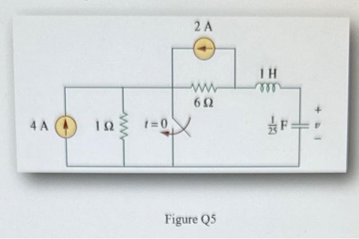 Solved Given the network in Figure Q5 (i) Derive the circuit | Chegg.com
