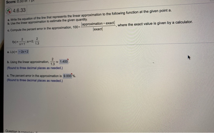 Solved hello, I need some help figuring out how they got the | Chegg.com