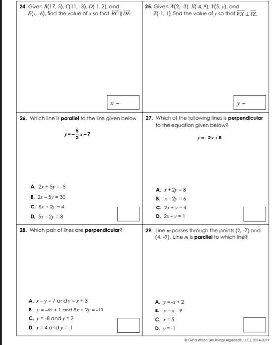 Solved 24. Given B(17.5), C(11.-3). DC-12), And E(x-6), Find | Chegg.com