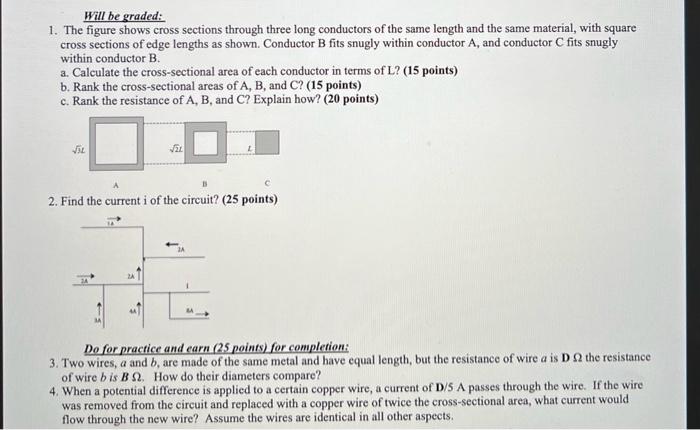 Solved Will Be Graded: 1. The Figure Shows Cross Sections | Chegg.com