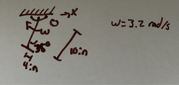 Solved At the instant shown, the t shaped body rotates | Chegg.com
