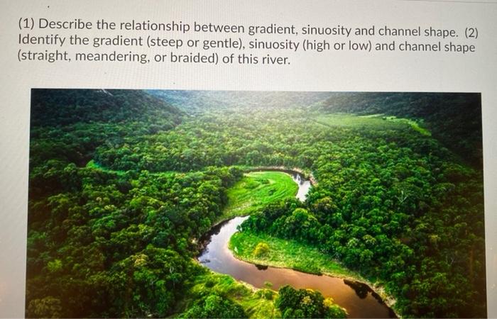 Solved (1) Describe the relationship between gradient, | Chegg.com
