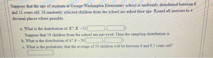 Solved Suppose that the age of students at George Washington | Chegg.com