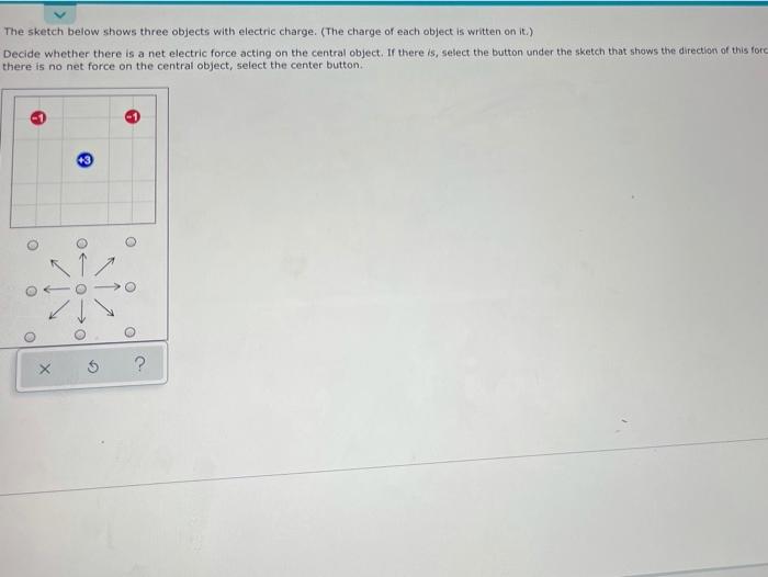Solved The sketch below shows three objects with electric | Chegg.com