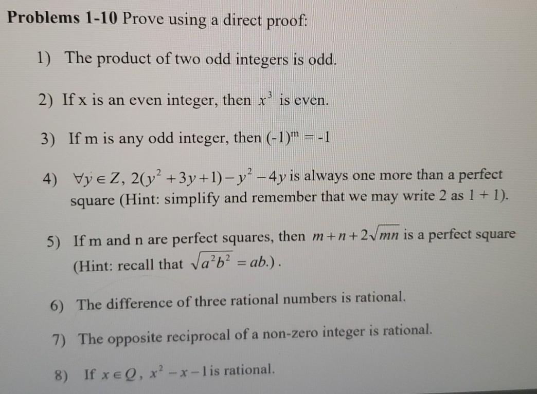 Solved discrete structures- show steps and algebraic | Chegg.com