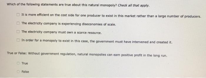 Solved 8. Natural monopoly analysis The following graph | Chegg.com