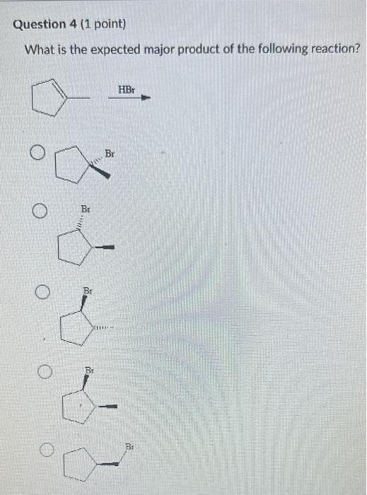 Solved Question 4 (1 point) What is the expected major | Chegg.com