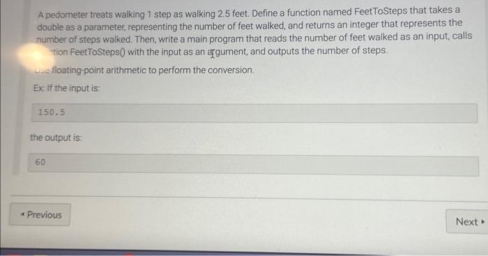Solved A pedometer treats walking 1 step as walking 2.5 | Chegg.com
