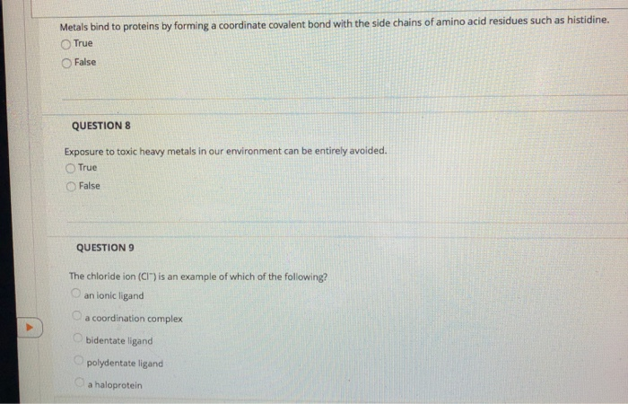 Solved Metals bind to proteins by forming a coordinate | Chegg.com