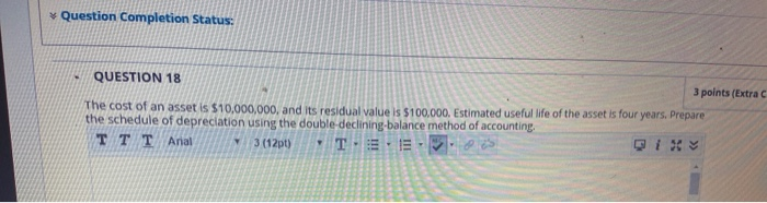 solved question completion status: assets decrease and... Solved Question Completion Status: QUESTION 18 3 points | Chegg.com