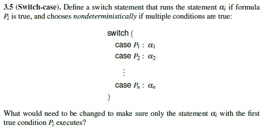 Solved 3.5 (Switch-case). ﻿Define a switch statement that | Chegg.com