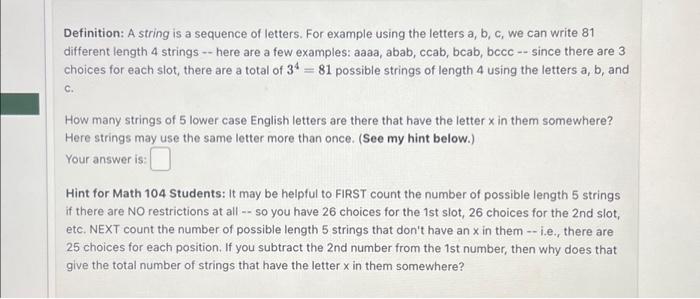 Same Letter Sequence