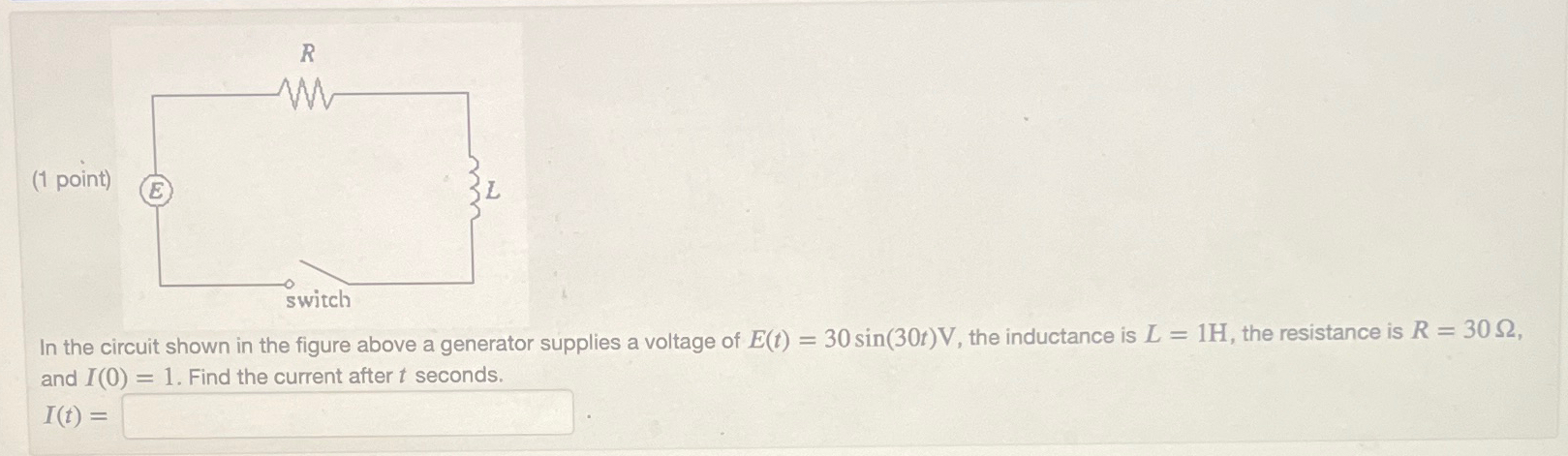 Solved In the circuit shown in the figure above a generator | Chegg.com