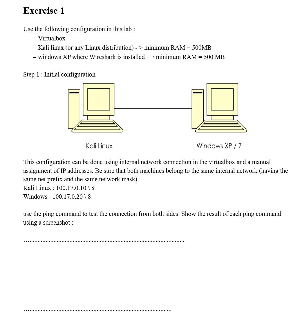 Solved Exercise 1 Use The Following Configuration In This | Chegg.com