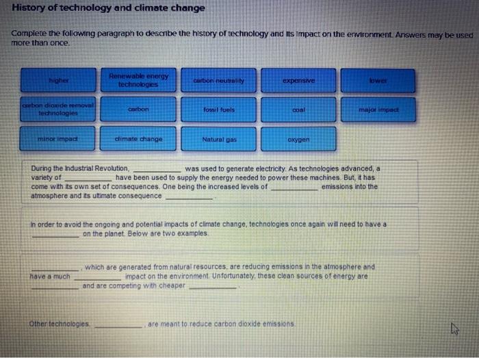 Solved Complete The Following Paragraph To Describe The Chegg