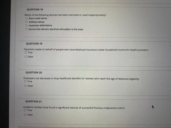 Solved QUESTION 18 Which of the following devices has been | Chegg.com ...