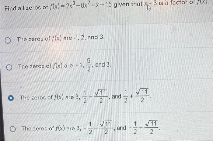 find the zeros of the function f x )=- 12x 2 3