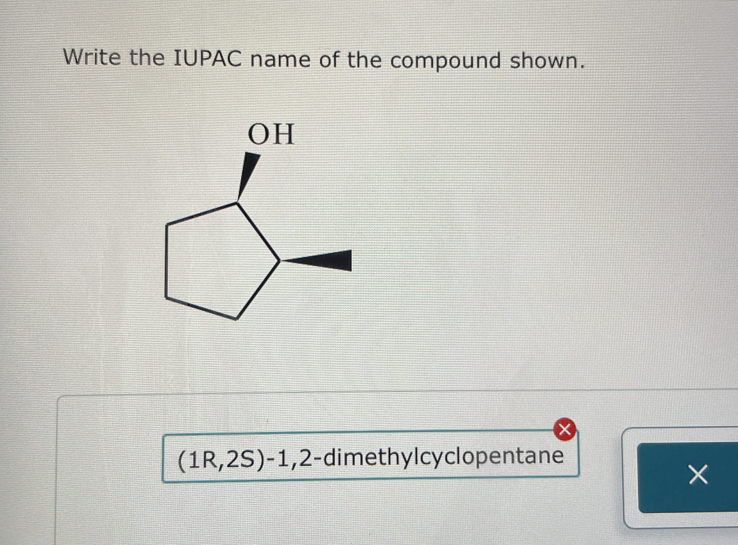 Write the IUPAC name of the compound
