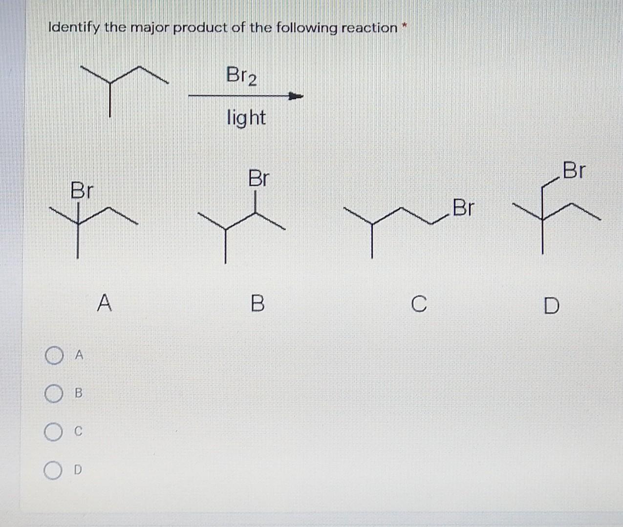 Solved below? Cl2 light four One O two three Identify the | Chegg.com