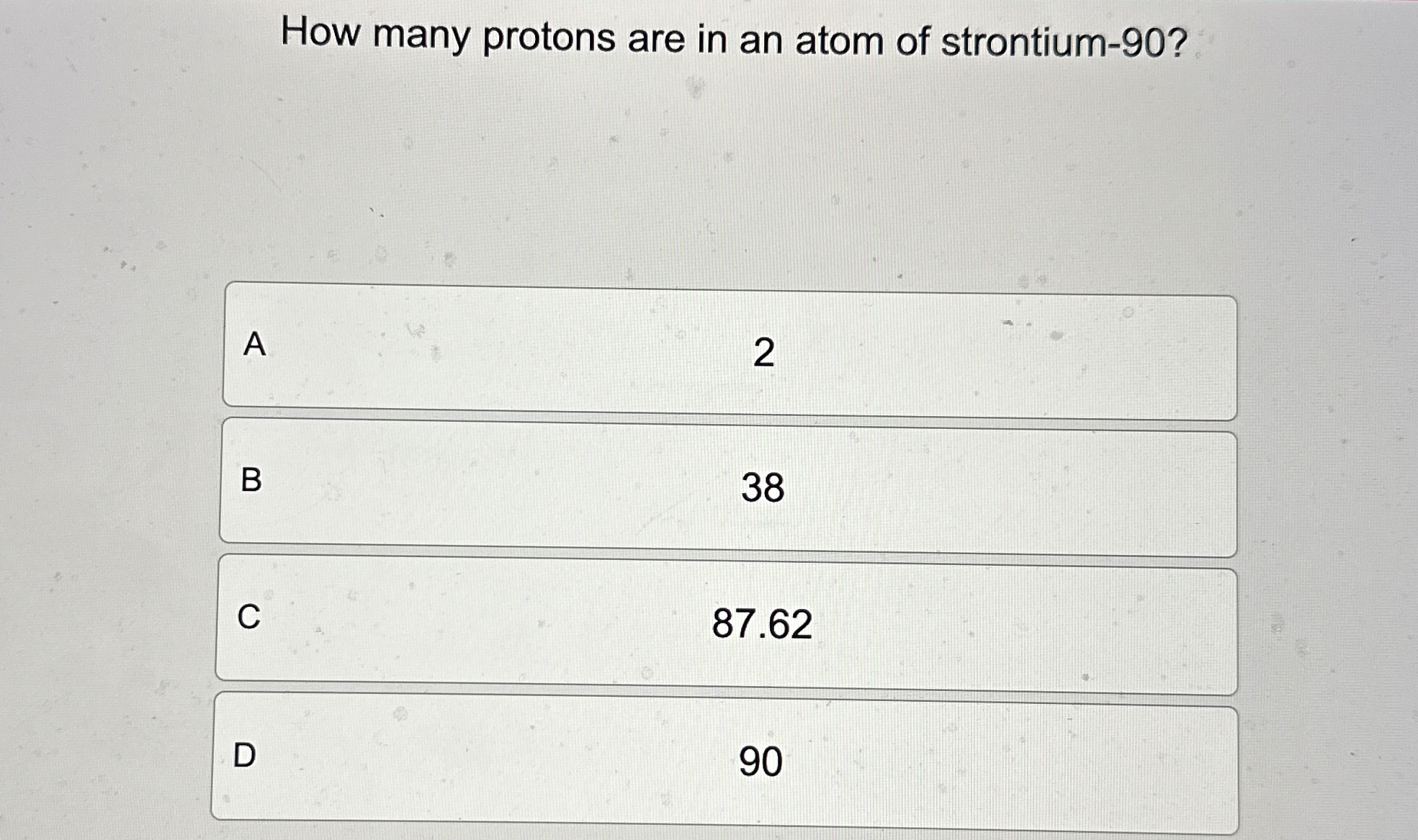 Solved How many protons are in an atom of | Chegg.com