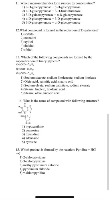 Solved 1. What is the name of the following compound | Chegg.com