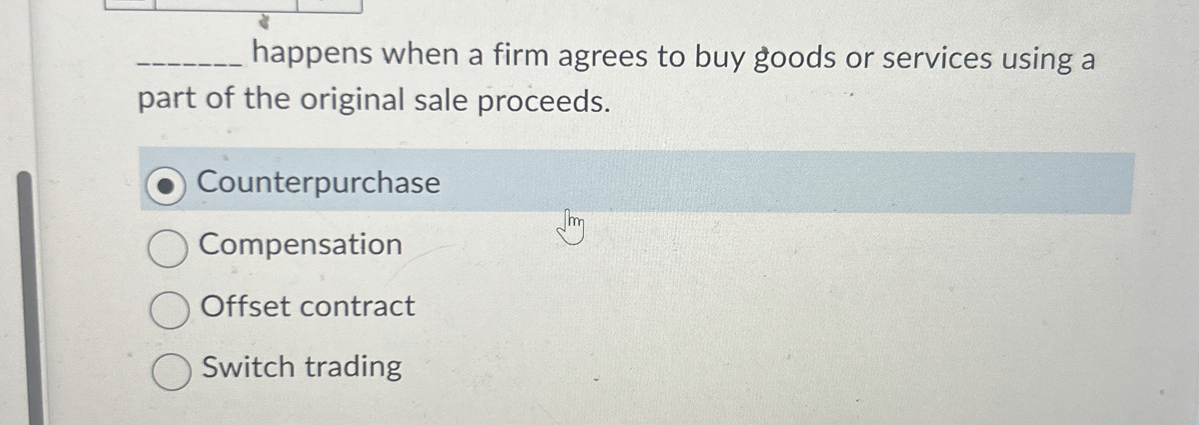 Solved q, ﻿happens when a firm agrees to buy goods or
