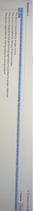 Solved Question 3 of 2 Question 3 10 points Save to Your | Chegg.com