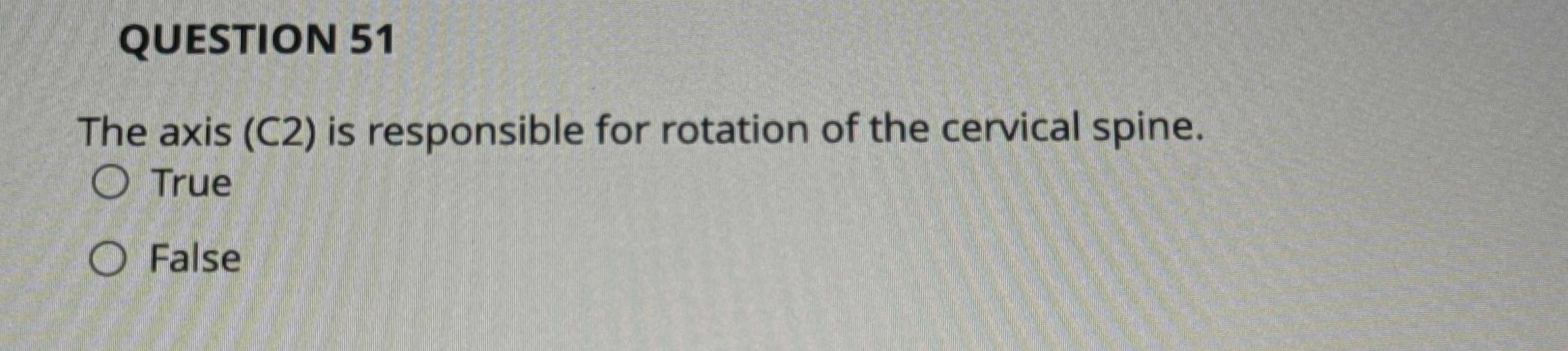 Solved QUESTION 51The axis (C2) ﻿is responsible for rotation | Chegg.com