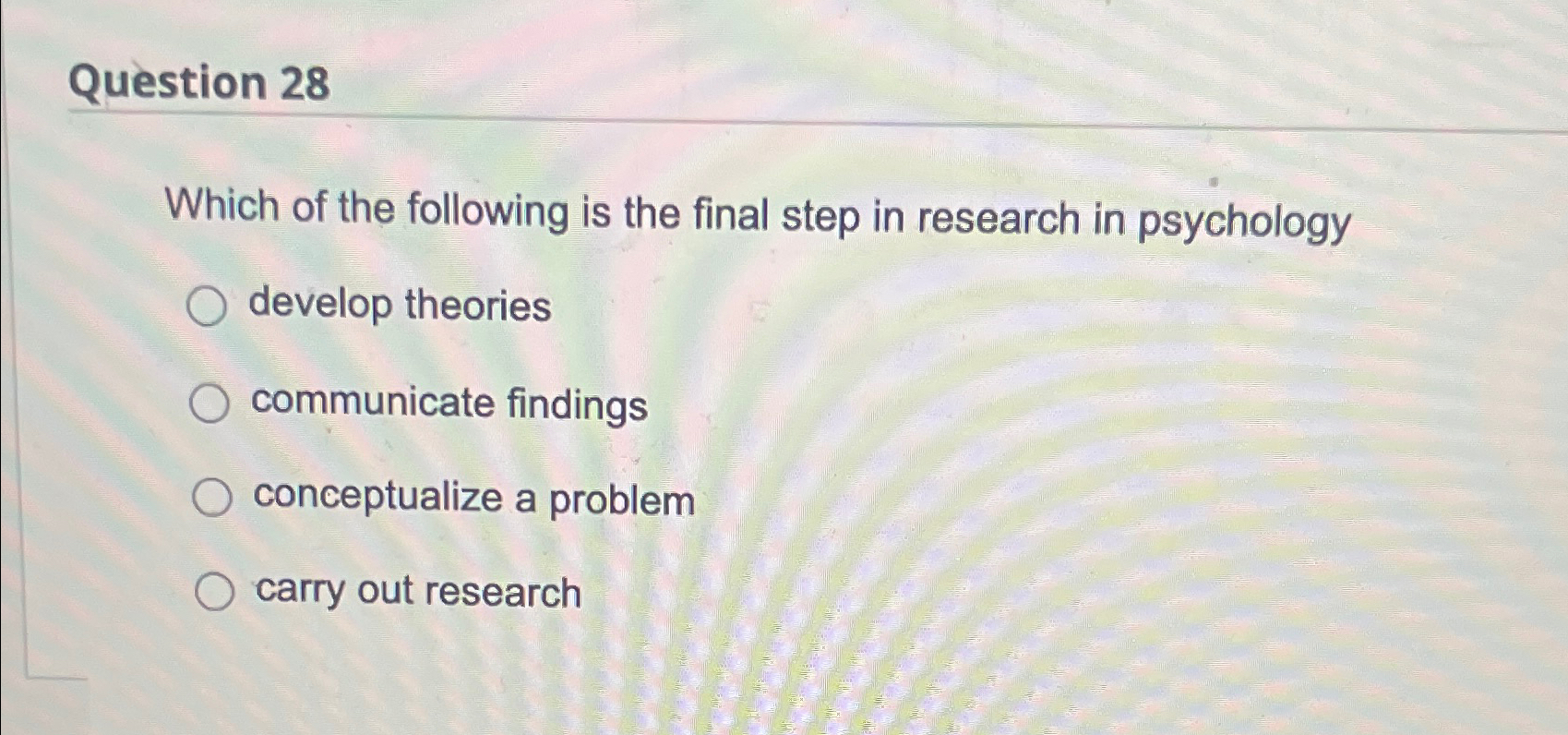 Solved Question 28Which of the following is the final step | Chegg.com