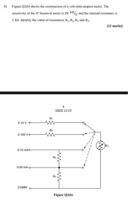 Solved B) Figure Q2(b) Shows The Construction Of A | Chegg.com