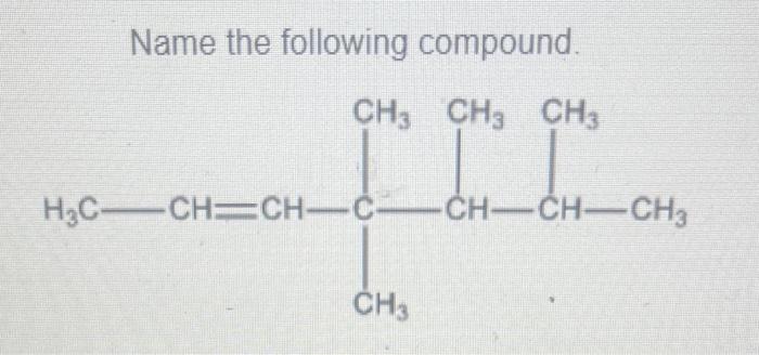 Solved Name The Following Compounds And Spell Out The Fu