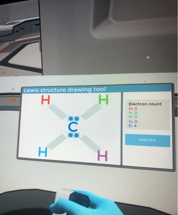 Solved Lewis structure drawing tool H H Electron count HO HO