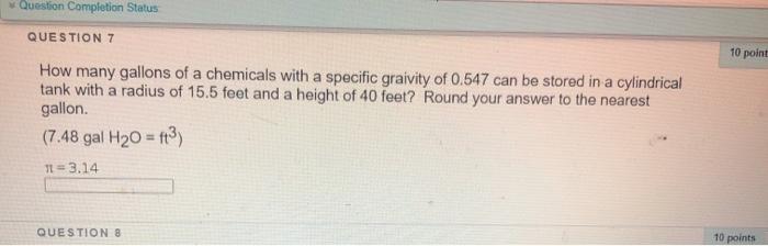 Solved Question Completion Status QUESTION 7 10 point How | Chegg.com