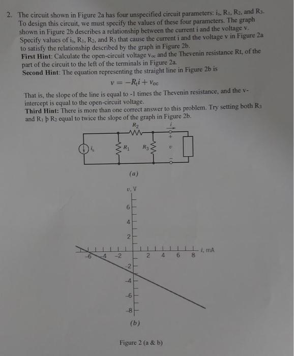 Solved 2. The circuit shown in Figure 2a has four | Chegg.com