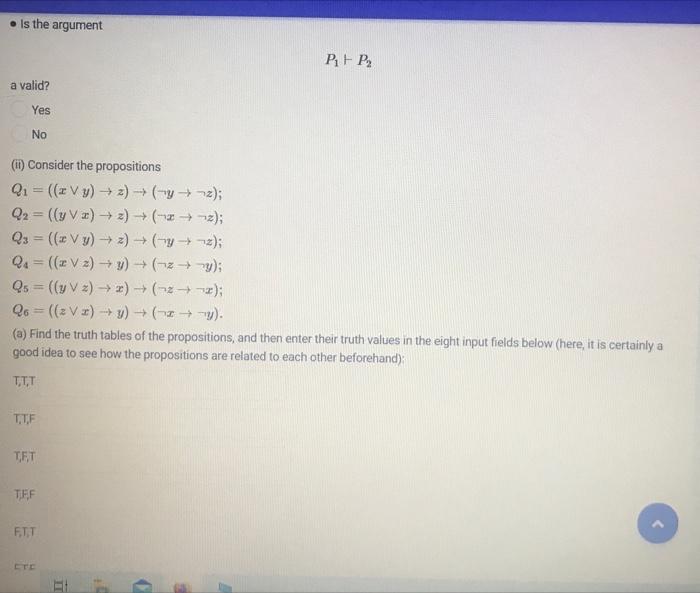 Solved Consider The Propositions B = Y(«V-); P = 1(--). (a) | Chegg.com