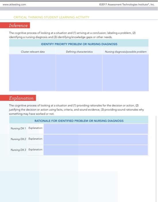 critical thinking diagram worksheet 8 1 answer key