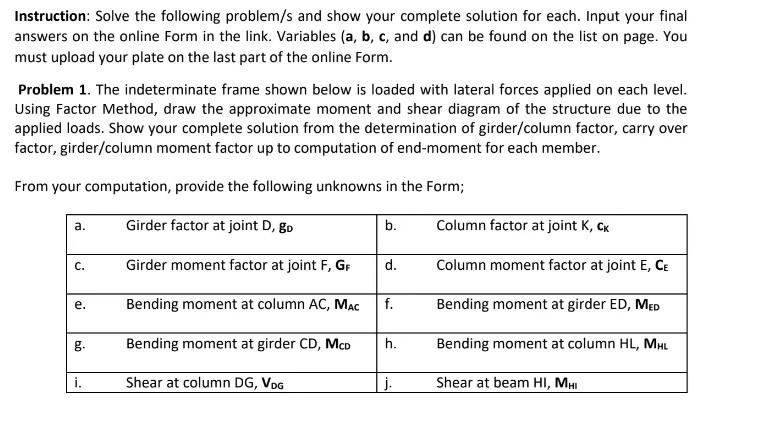 Solved Instruction: Solve the following problem completely | Chegg.com