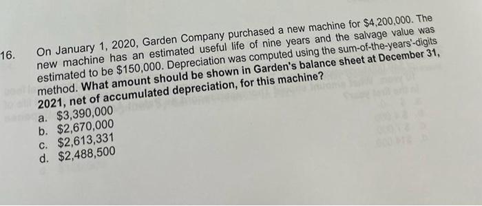 Solved 12. ABC Company Purchased The Two Assets Below As A | Chegg.com