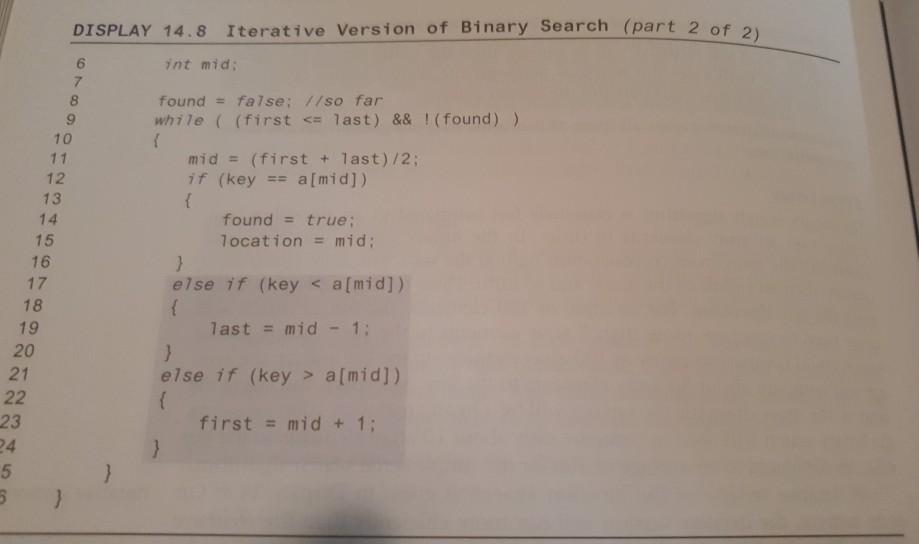 Solved 2. Write a template version of the iterative binary | Chegg.com