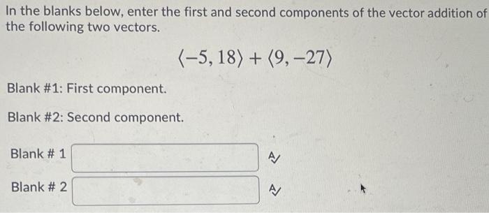 Solved In the blanks below, enter the first and second | Chegg.com