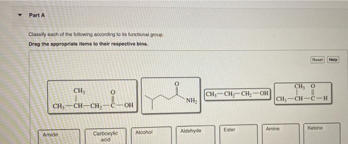 Solved Part A Classify each of the following according to | Chegg.com