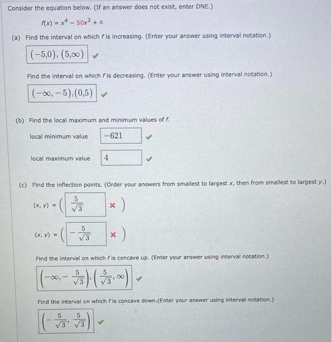 Solved Consider The Equation Below. (If An Answer Does Not | Chegg.com